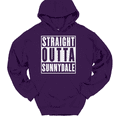 thumbnail image 1 of Straight Outta Sunnydale Hooded Sweatshirt Hoodie Funny TV Show Humor - Purple, 2XL, 1 of 1