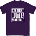 thumbnail image 1 of Straight Outta Sunnydale T-Shirt Tee Funny TV Show Humor - Purple, 3XL, 1 of 1