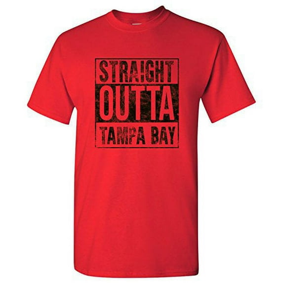Straight Outta Tampa Bay T-Shirt - 3X-Large - Red