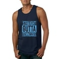 thumbnail image 1 of Straight Outta Tennessee Ten Fan | Fantasy Football | Mens Sports Graphic Tank Top, Navy, Medium, 1 of 4