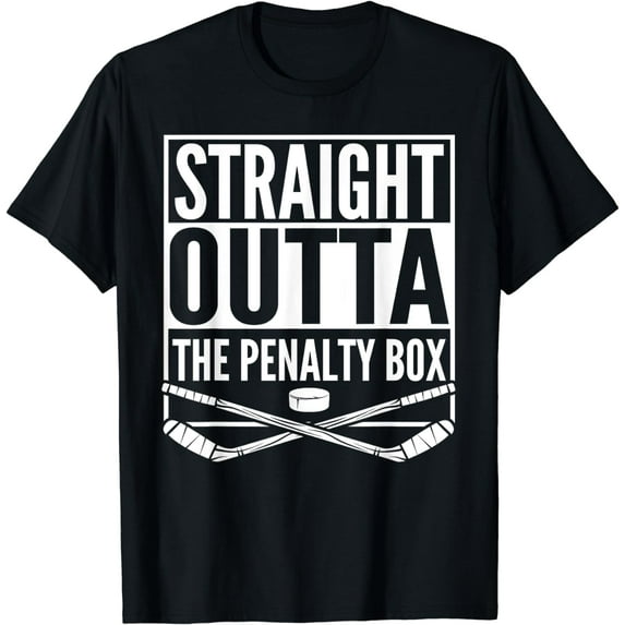 Straight Outta The Penalty Box Hockey Player Gift Hockey T-Shirt