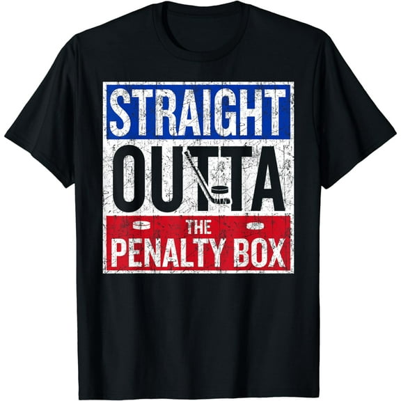 Straight Outta The Penalty Box Ice Hockey Player T-Shirt
