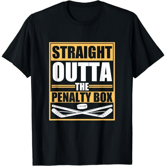 Straight Outta The Penalty Box Ice Hockey Player T-Shirt
