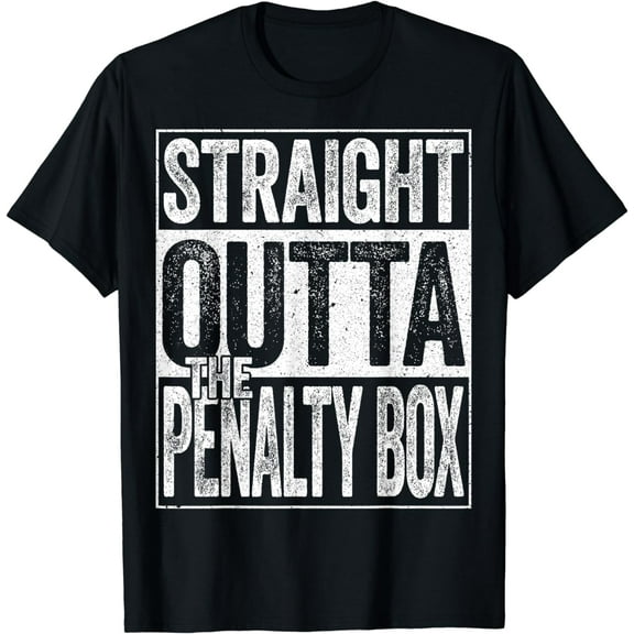 Straight Outta The Penalty Box T-Shirt Ice Hockey Player T-Shirt