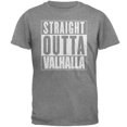 thumbnail image 1 of Straight Outta Valhalla VIking Valkyrie Mens T Shirt Graphite LG, 1 of 1