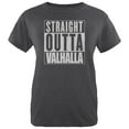 thumbnail image 1 of Straight Outta Valhalla Viking Valkyrie Womens Heather T Shirt Deep Heather 2XL, 1 of 1