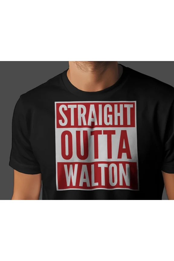 Straight Outta WALTON T-Shirt | Swans Sham Waltz Hersham Thames Surrey Surrey