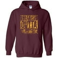 thumbnail image 1 of Straight Outta Washington - DC Football Hometown Pride Hoodie - X-Large - Maroon, 1 of 6