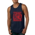 thumbnail image 1 of Straight Outta Washington WSH Fan | Fantasy Baseball Fans | Mens Sports Graphic Tank Top, Navy, Medium, 1 of 4