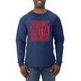 thumbnail image 1 of Straight Outta Washington WSH Fan | Fantasy Baseball Fans | Mens Sports Long Sleeve T-Shirt, Navy, Medium, 1 of 4