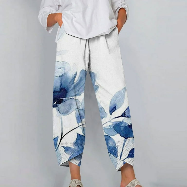 Printed on sale capri trousers