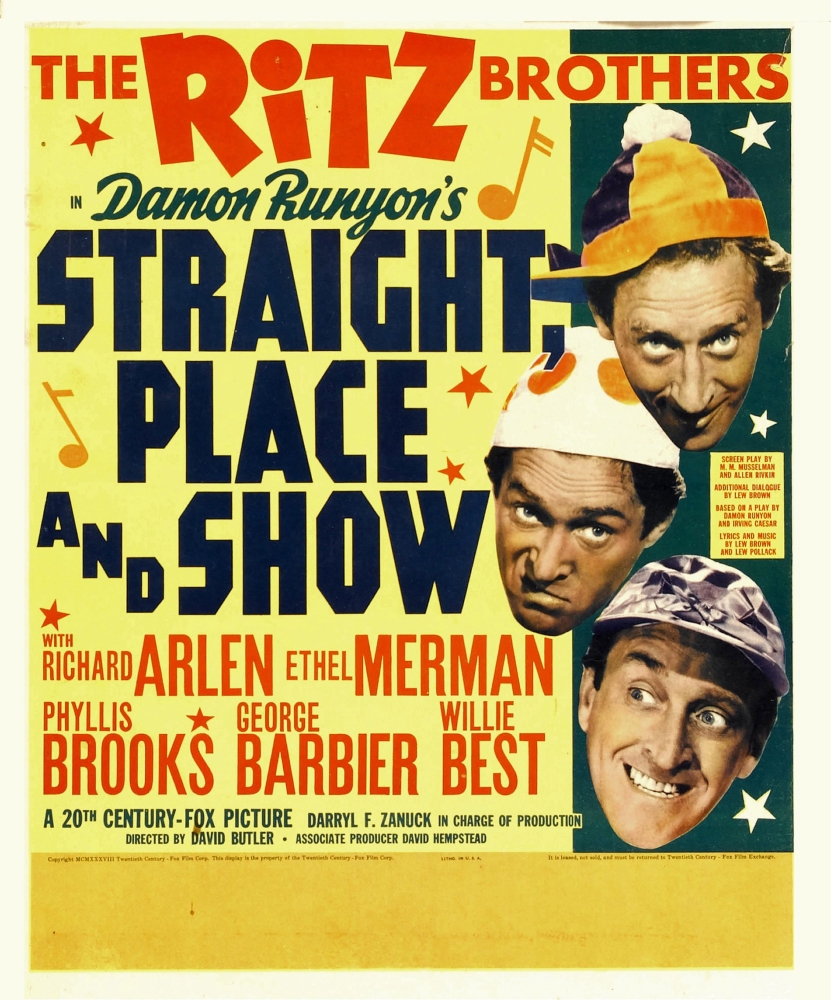 Straight Place And Show Canvas Art -  (24 x 36)