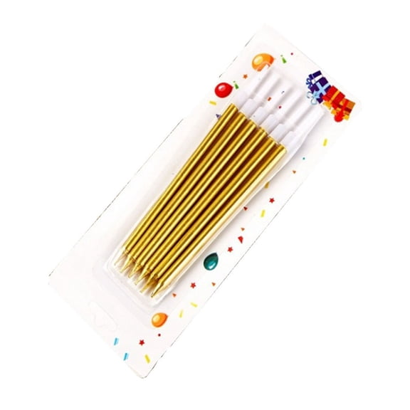 Straight Pole Party Candless for Birthday Cake Decorations, Creative Decorative Candless for Celebrations, Wedding and Festive Party Supplies