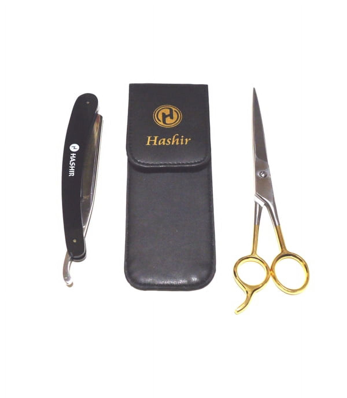Straight Razor Folding Knife With Carry Case + ICE Barber Hair Cutting