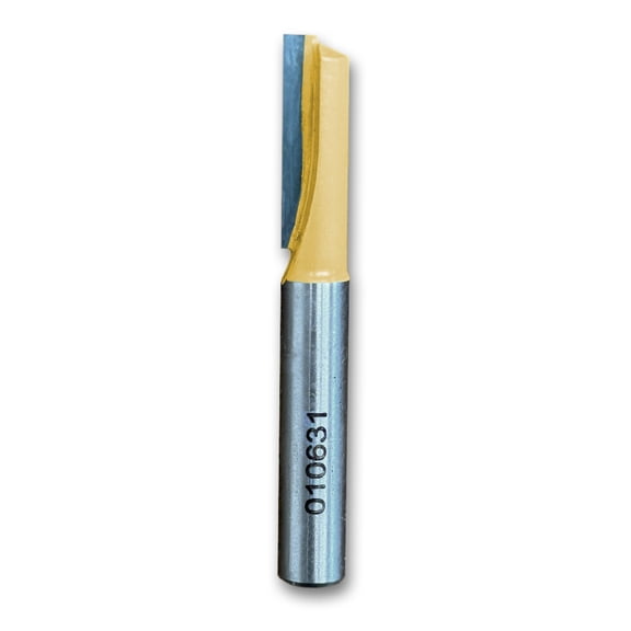 Straight Router Bit-Single Flute Woodworking Tool 1/4CD,3/4CL,2OL,1/4SG