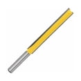 thumbnail image 1 of Straight Router Bits, Extra Long With Anti-Kickback Design For Smooth Trimming, High Hardness Carbide Cutting Edges, Double Flute Woodworking Milling Tools For Your Projects,, 1 of 5