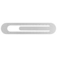 thumbnail image 1 of Straight Ruler 13cm Metric Bookmark Clip Ruler, Grey, 1 of 6