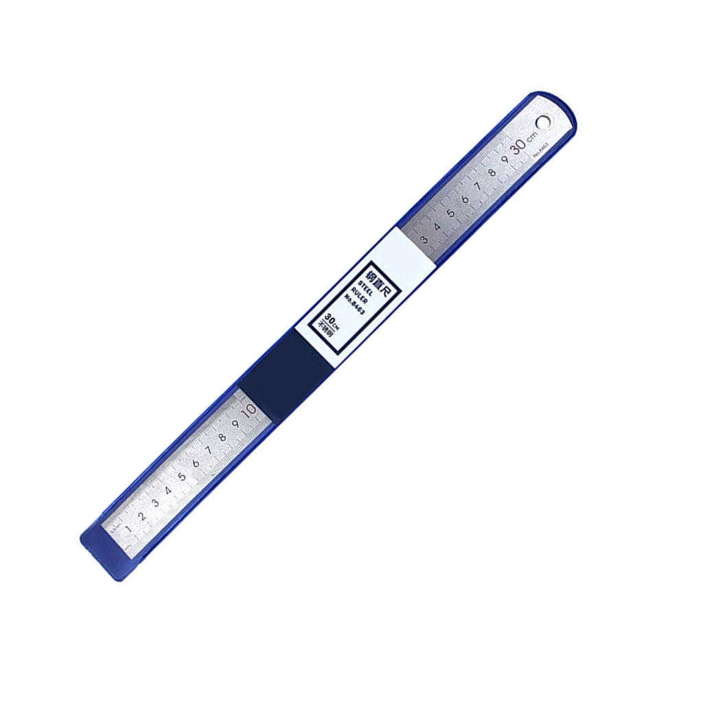 Straight Ruler Metal Ruler with Scale Stainless Steel Ruler for Drawing ...