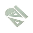 thumbnail image 1 of Straight Ruler Set Square Math Protractor Plastic Drafting Ruler Geometry Tool, 1 of 10