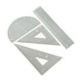 thumbnail image 1 of Straight Ruler Set Square Math Protractor Plastic Drafting Ruler Geometry Tool, 1 of 10