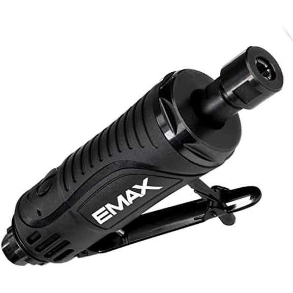 Straight Shaft Air Die Grinder - 1/4" Professional Pneumatic Mechanics Tool with Lock Off Trigger & 22,000 Max RPM - EATDG02S1P$$Tools & Hardware Other