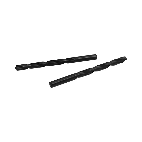 Straight Shank Drilling 2 Pc 8.6Mm Hss Black Oxide Jobber Length Twist Drill Set