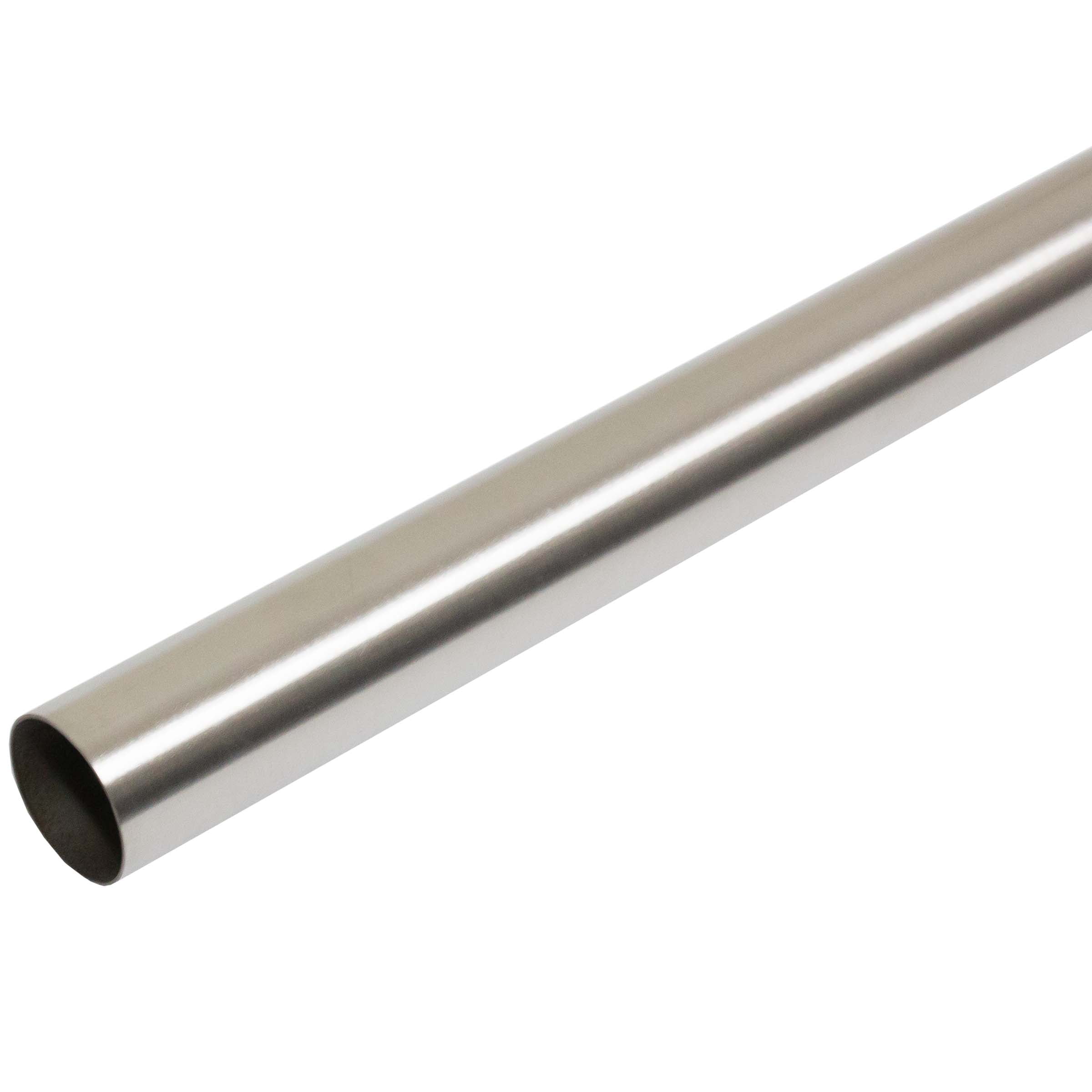 5-Foot Satin Stainless Steel Straight Shower Curtain Rod