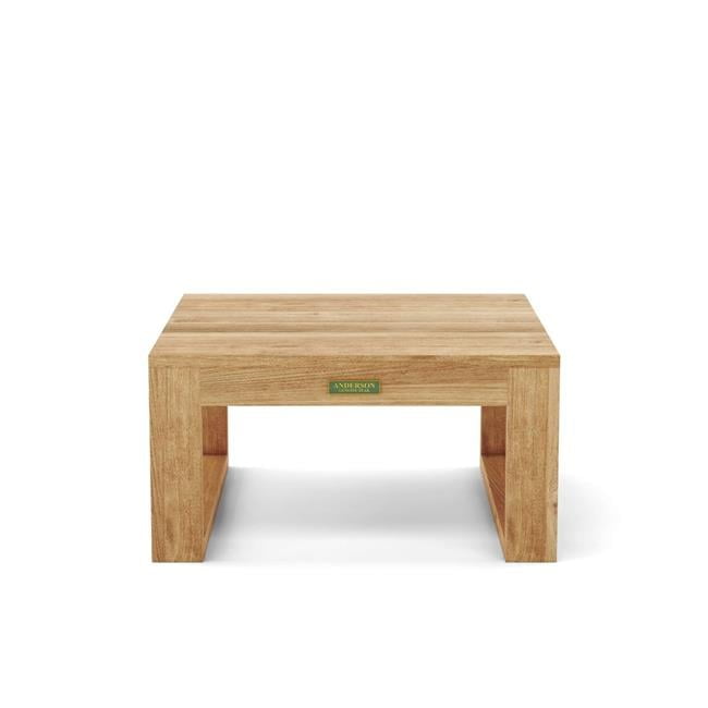 Anderson Natural Teak Outdoor Straight Side Table