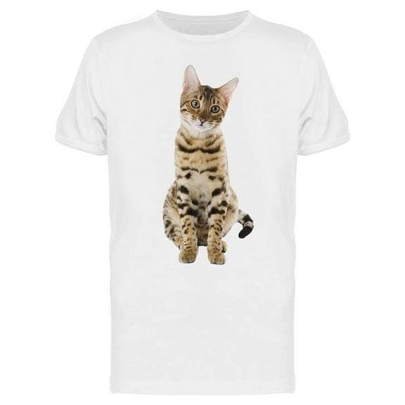 Straight Standing Bengal Kitty T-Shirt Men -Image by Shutterstock, Male Small