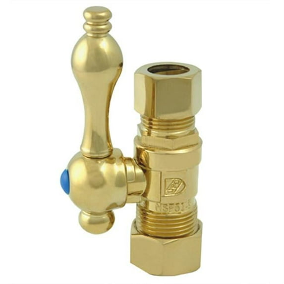 Straight Stop With .62 in. OD Compression x .5 in. OD Compression