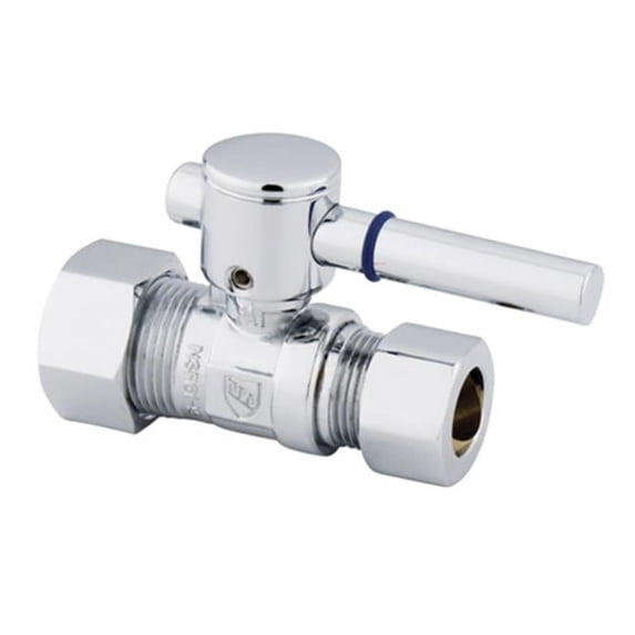 Straight Stop With .62 in. OD Compression x .5 in. OD Compression