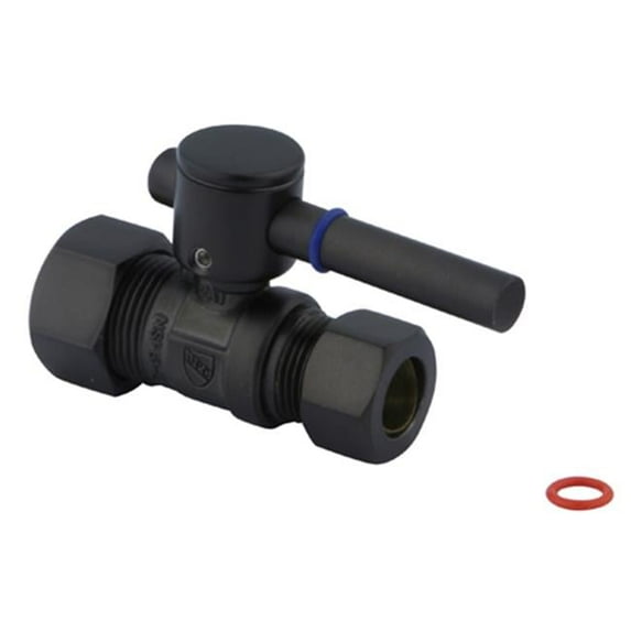 Straight Stop With .62 in. OD Compression x .5 in. OD Compression