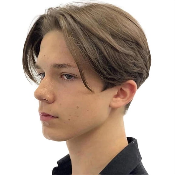 Straight Synthetic Short Hair Side Part Wigs for Men Halloween Wig
