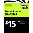 thumbnail image 1 of Straight Talk $15 Home Phone Unlimited 30-Day Plan e-PIN Top Up (Email Delivery), 1 of 7