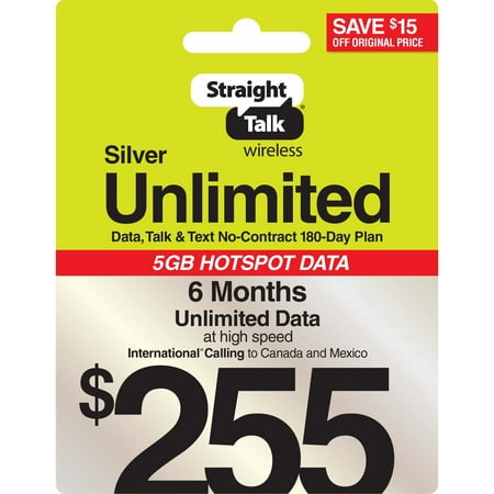 Straight Talk $255 6 Month Plan