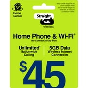 Straight Talk $45 Home Phone & Wi-Fi 30-Day Plan Direct Top Up