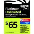 thumbnail image 1 of Straight Talk $65 Platinum Unlimited 30-Day Single Line Prepaid Plan + Unlimited Hotspot data + Int'l Calling + Cloud Storage e-PIN Top Up (Email Delivery), 1 of 10