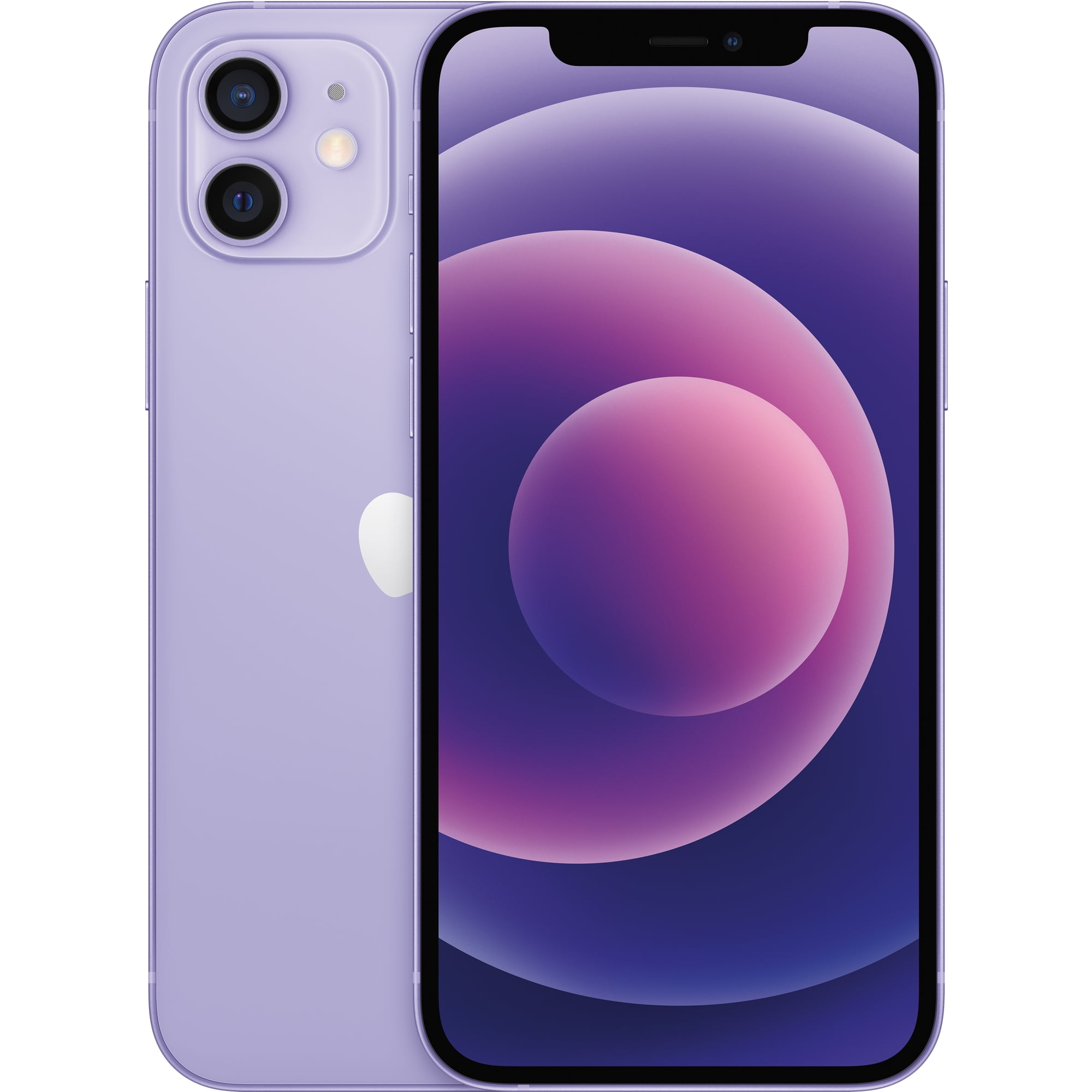 Straight Talk Apple iPhone 12, 64GB, Purple - Prepaid Smartphone