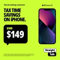 Straight Talk Apple iPhone 13, 128GB, Midnight - Prepaid Smartphone [Locked to Straight Talk]