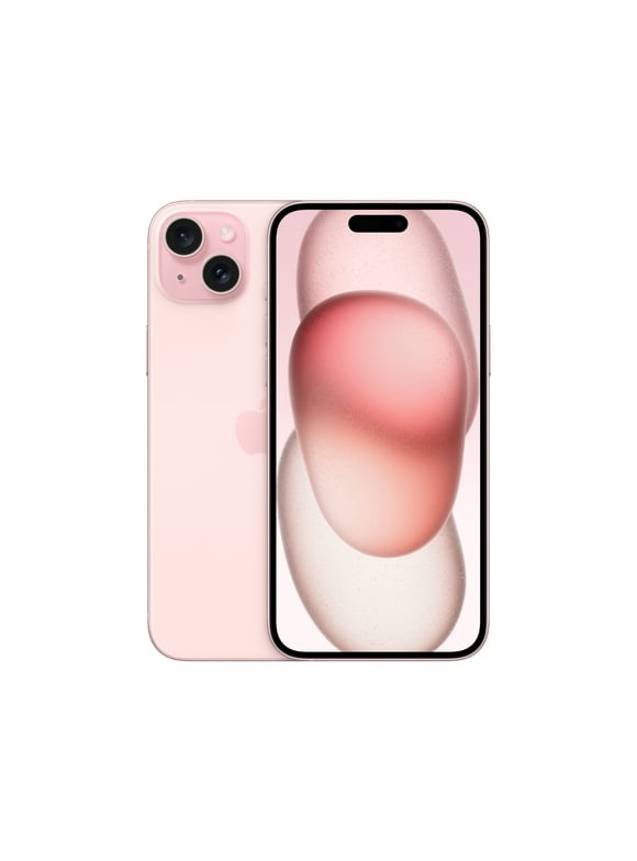 Straight Talk Apple iPhone 15 Plus, 128GB, Pink - Prepaid Smartphone