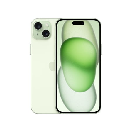 Straight Talk Apple iPhone 15 Plus, 256GB, Green - Prepaid Smartphone