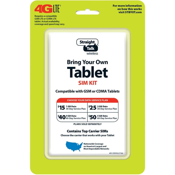 Straight Talk Bring Your Own Tablet - Universal SIM Kit