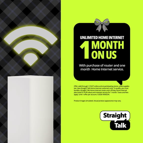 Straight Talk Home Internet Router, 5G-LTE, White - Home Internet Prepaid