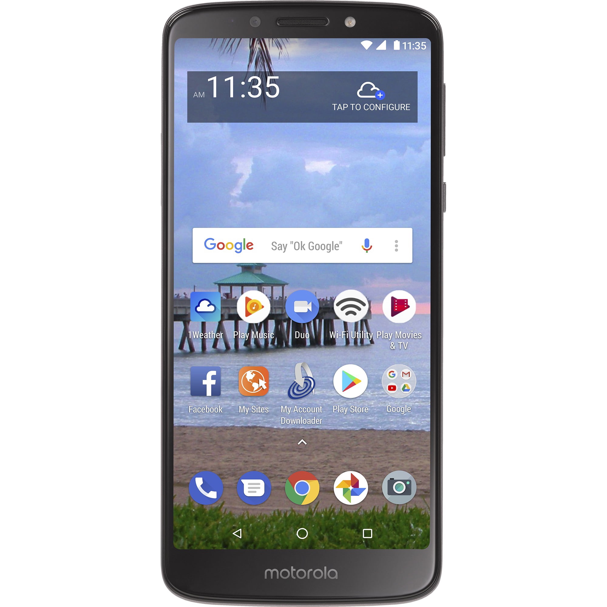 Straight Talk Motorola e5, 16GB, Black - Prepaid Smartphone