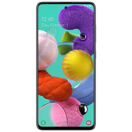 Straight Talk Samsung A51, 128 GB, Prism Crush Black - Prepaid Smartphone
