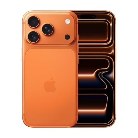 Straight Talk Apple iPhone 17 Pro, 5G, 1TB, Cosmic Orange - Prepaid Smartphone [Locked to Straight Talk]