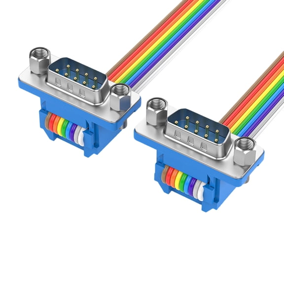 Straight Through DB9 RS232 Serial Extension Cord with Male to Female Connectors for Computer Industrial Equipment