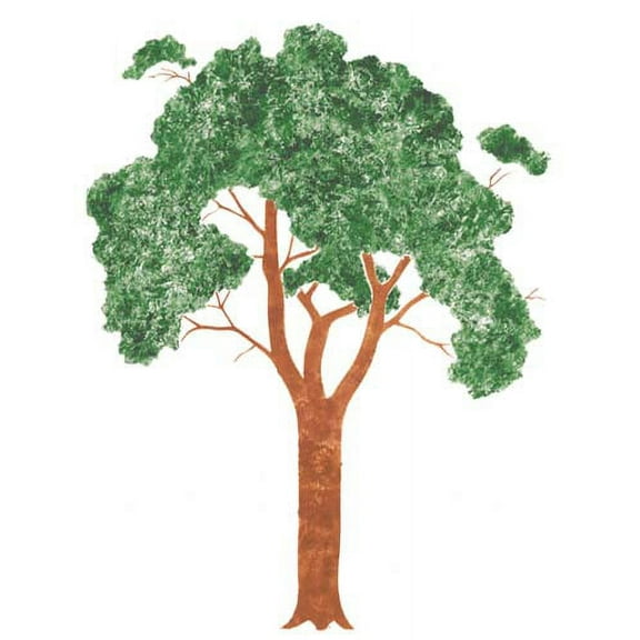 Straight Tree Leaf Wall Stencil SKU #1224 by Designer Stencils