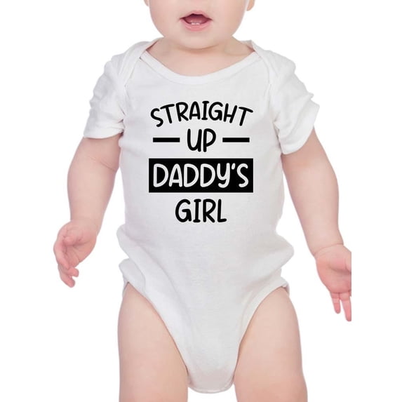 Straight Up Daddy's Girl Bodysuit Infant -Smartprints Designs, Newborn