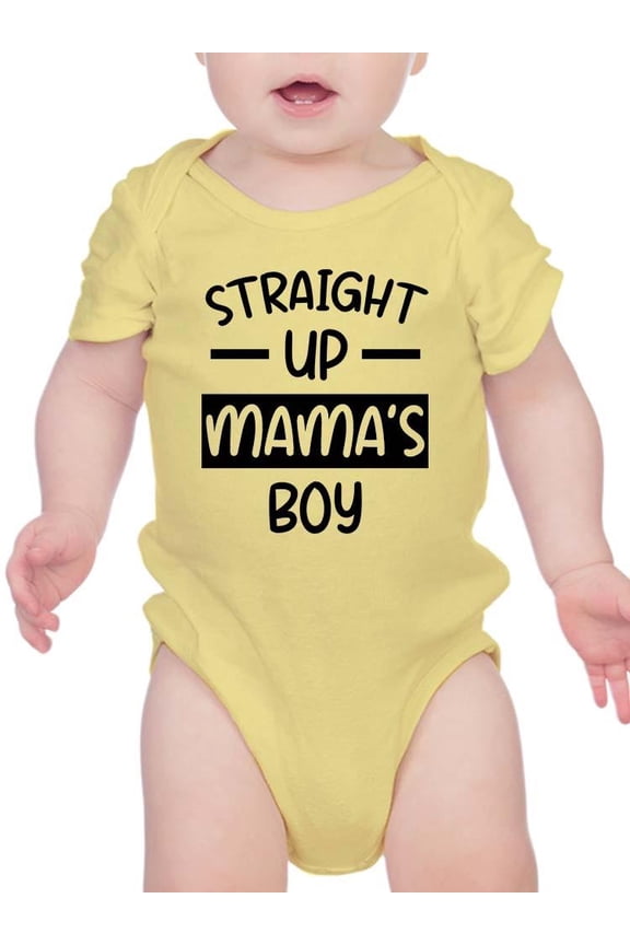 Straight Up Mama's Boy Bodysuit Infant -Smartprints Designs,  24 Months